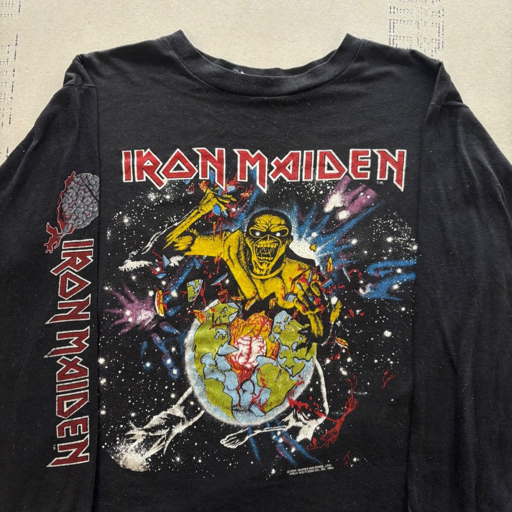 Vintage 80's Iron Maiden Long Sleeve T shirt